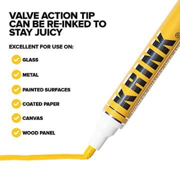 Krink K-42 12 Piece Vibrant Paint Marker Set