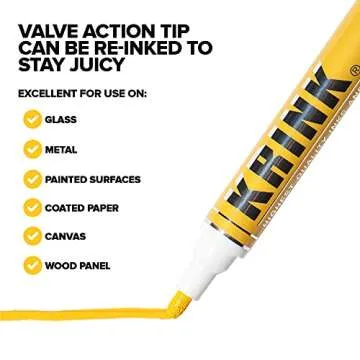 Krink K-42 12 Piece Vibrant Paint Marker Set