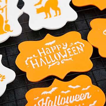 8 PCS Plaque Frame Cookie Cutters, Stainless Steel Plaque Plate Cookie Cutter Fondant Cake Decoratin...