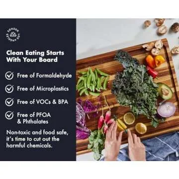 Sonder Los Angeles Teak Cutting Board with Juice Groove