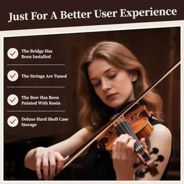 PHOENIX 4/4 Violin Set for Beginner & Professional Players