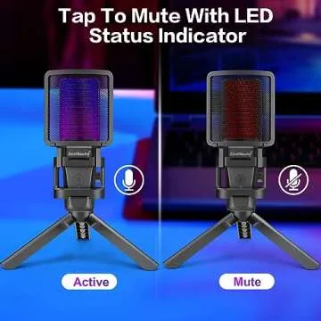 ZealSound RGB Gaming Microphone for Ultimate Streaming Experience