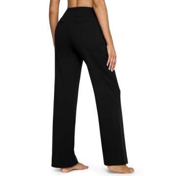 G4Free Petite Wide Leg Pants for Women - Stylish Yoga Dress Pants with Pockets