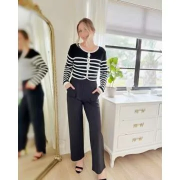 G4Free Women's Wide Leg Yoga Dress Pants with Pockets