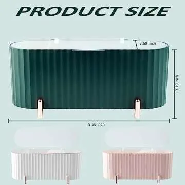 DIFENLUN 3 Compartment Swab Box Storage Case – Elegant & Multi-Purpose