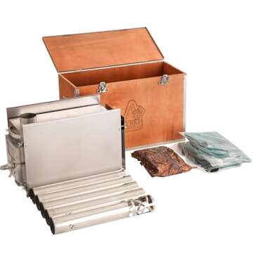 Rbm Outdoors Camping Stoves for Tents, Shelters, Yurts. Portable Wood Burning Folding Stove for Camp, Cooking Outdoor. Compact Folding Pipes Chimney (Caminus M)