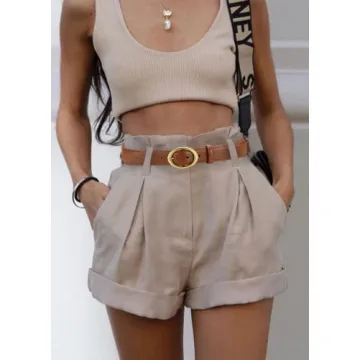 Premium CHAOREN Women's Leather Belt with Gold Buckle