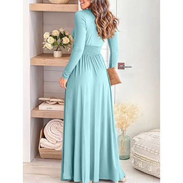 Elegant Deep V-Neck Maxi Dress for Formal Events