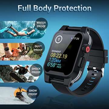 Waterproof Case for Apple Watch Series 3 & 2 - 38mm
