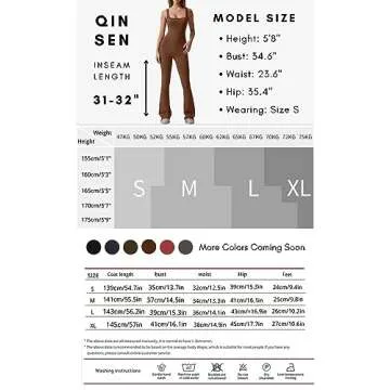 Stylish QINSEN Flare Jumpsuit for Women in Multiple Colors