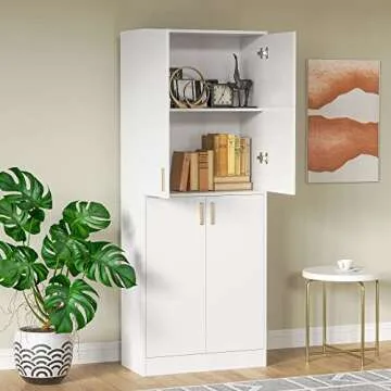 Cozy Castle 71" Kitchen Pantry Cabinet with Shelves