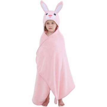 MICHLEY Cartoon Baby Towel for 0-7T - Rabbit Design
