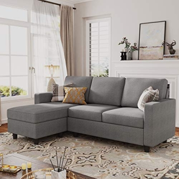 HONBAY Convertible Sectional Sofa for Small Spaces