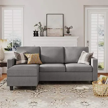 HONBAY Convertible Sectional Sofa for Small Spaces