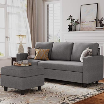 HONBAY Convertible Sectional Sofa for Small Spaces