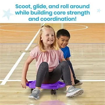 hand2mind Green Indoor Scooter Board for Kids Fun