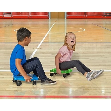 hand2mind Green Indoor Scooter Board for Kids Fun