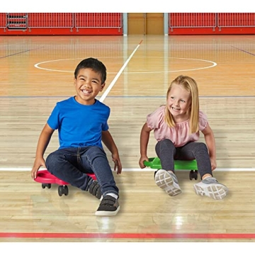 hand2mind Green Indoor Scooter Board for Kids Fun