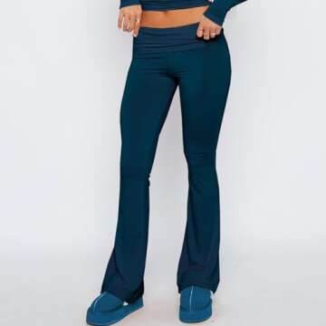 ECHOINE Women's Flare Yoga Pants - Stylish Comfort
