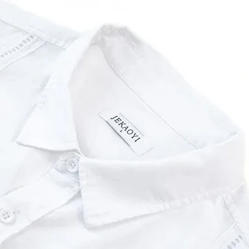 Stylish JEKAOYI Cuban Camp Shirt Men for Summer Fun