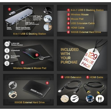 HP 14" Laptop 2025 with Office & Quad-Core Performance