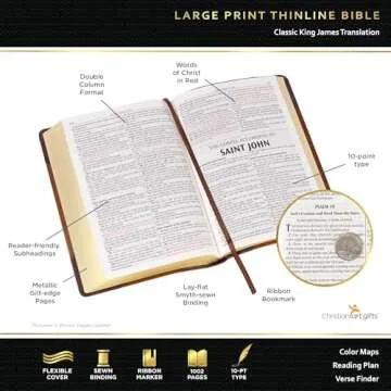 KJV Holy Bible Large Print Faux Leather - Timeless & Elegant