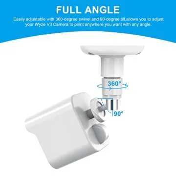MROUNT Wyze Cam V3 Wall Mount - Weatherproof & Adjustable