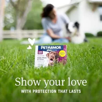 PetArmor Plus Flea and Tick Prevention for Dogs, Dog Flea and Tick Treatment, 6 Doses, Waterproof Topical, Fast Acting, Large Dogs Dogs (45-88 lbs)