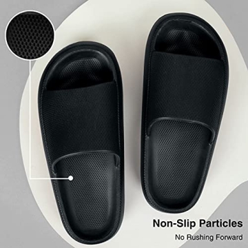 UltraCozy Women Slides Sandals with Thick Sole, Non-Slip Beach Pool Slides, Open Toe Style Outdoor Slippers For Men and Women UCS102 (2020 New Chubby Collection)