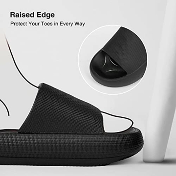 UltraCozy Women Slides Sandals with Thick Sole, Non-Slip Beach Pool Slides, Open Toe Style Outdoor Slippers For Men and Women UCS102 (2020 New Chubby Collection)