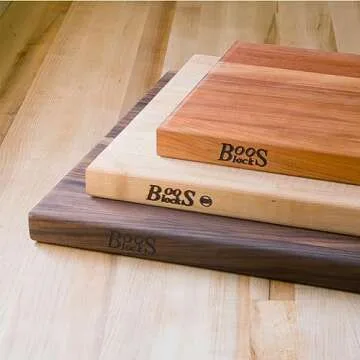 John Boos Block R-Board Reversible Wood Cutting Board, 24"x18"x1.5", Cherry