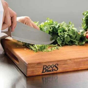John Boos Block R-Board Reversible Wood Cutting Board, 24"x18"x1.5", Cherry