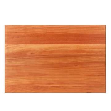 John Boos Block R-Board Reversible Wood Cutting Board, 24"x18"x1.5", Cherry