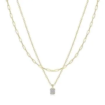 VIROMY Gold Layered Necklaces for Women Stylish Jewelry