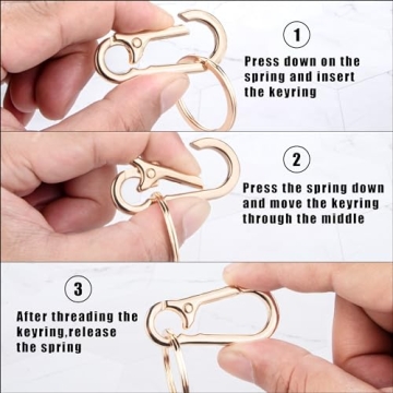 Premium Metal Keychains for Keys - Stylish & Durable Organizer