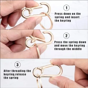 Premium Metal Keychains for Keys - Stylish & Durable Organizer