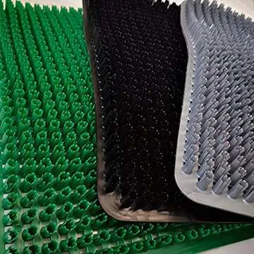 PTGVCTA Chicken Coop Mat, 6 Pcs, Green, Waterproof, Scratch Proof, Easy Cleaning, Compatible with All Chicken Coops & Houses, Fits Nesting Boxes in Small & Large Coops, Animal Cage for Chickens