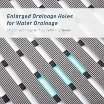 Aimissk Shower Mat Bathtub Mat, Cuttable 26 x 17 Inch Non-Slip Bath Mat with Drain, Quick Drying PVC Rubber Bathroom Mat for Tub,Shower, Toilet, Swimming Pool, Sauna Keep Clean