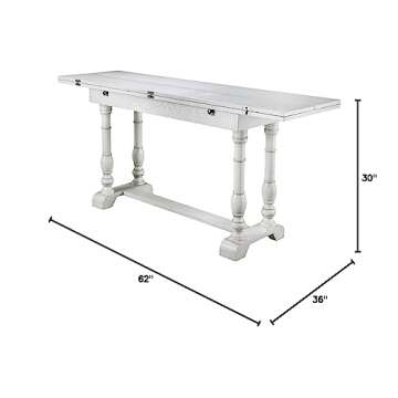 Convertible Console Dining Table for Modern Farmhouse Style