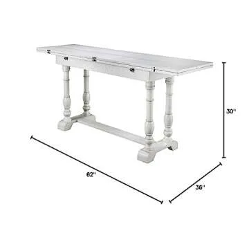 Convertible Console Dining Table for Modern Farmhouse Style