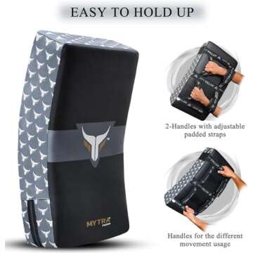 Mytra Fusion Kick Shield Curved MMA Training Pad