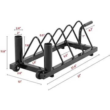 Yaheetech Heavy-Duty Olympic Barbell Storage Rack