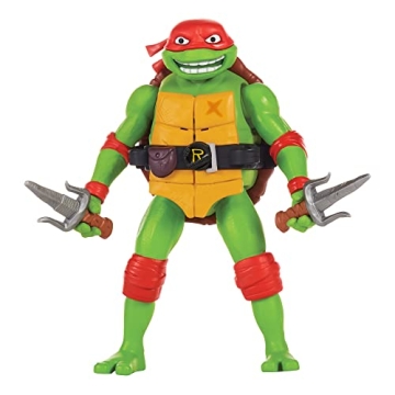 Teenage Mutant Ninja Turtles: Mutant Mayhem 5.5” Raphael Deluxe Ninja Shouts Figure by Playmates T...