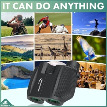 Aurosports 10x25 HD Binoculars Compact Lightweight Outdoor