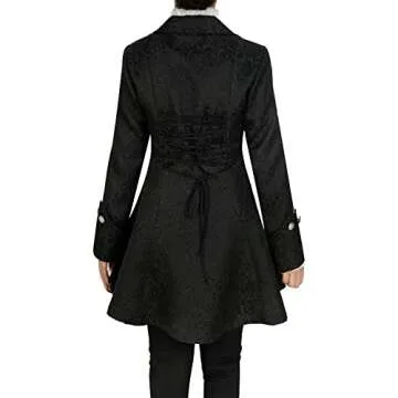 Teyujosem Women’s Gothic Steampunk Coat for All Occasions