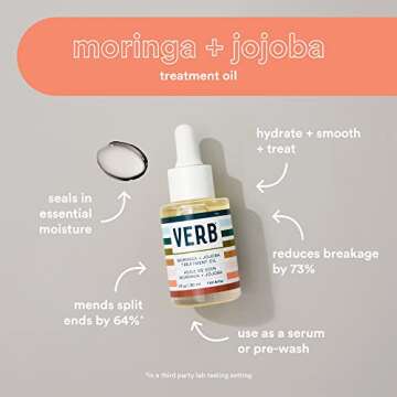 VERB Moringa + Jojoba Treatment Oil, 1 fl oz
