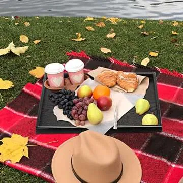 Elegant Solid Wood Serving Tray for All Occasions