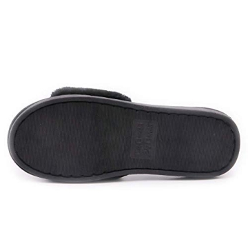 Crazy Lady Women's LOVE Slippers Fuzzy Fluffy Memory Foam House Shoes Open Toe Indoor and Outdoor (01/Rose, 7.5-8.5 M US)