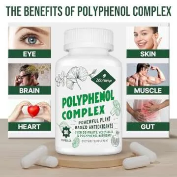 Zdoroviye 2250 MG Polyphenols Supplement Over 20 Fruits, Vegetables & Polyphenols