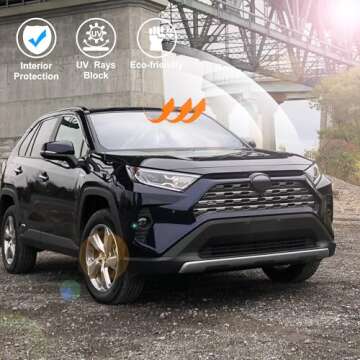 Premium Windshield Sun Shade for Toyota RAV4 2019-2025 Accessories Heat Protection